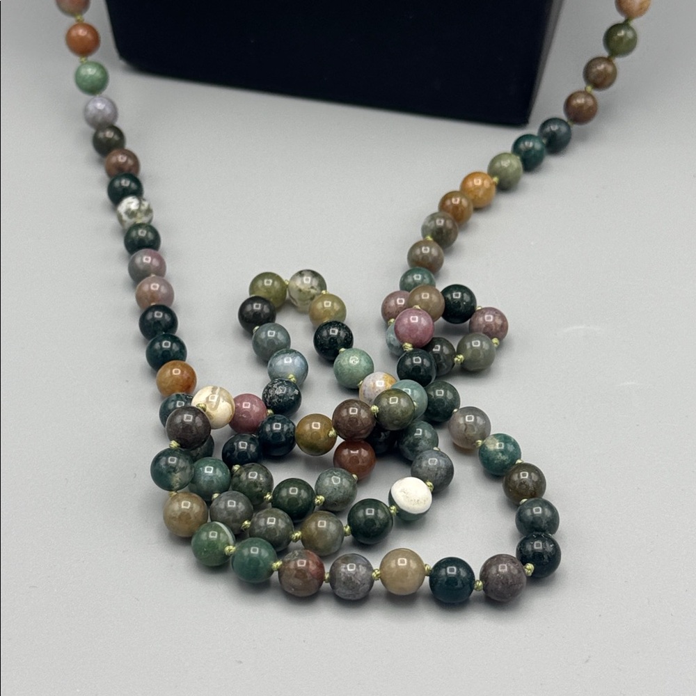 Multi stone beaded necklace - Picture 4 of 6